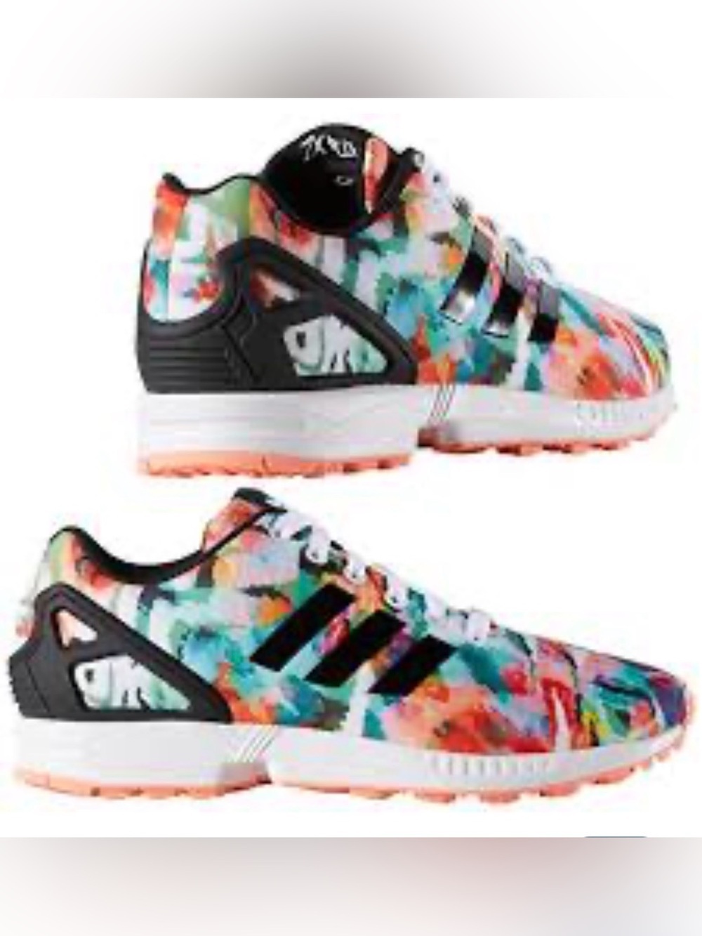 adidas Multicolor Athletic Sneakers with Black Stripes